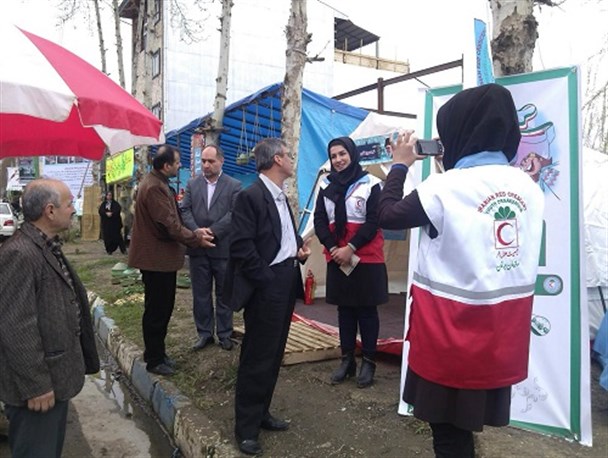 بازدید از طرح ایمنی و سلامت هلال احمر توسط مسئولین