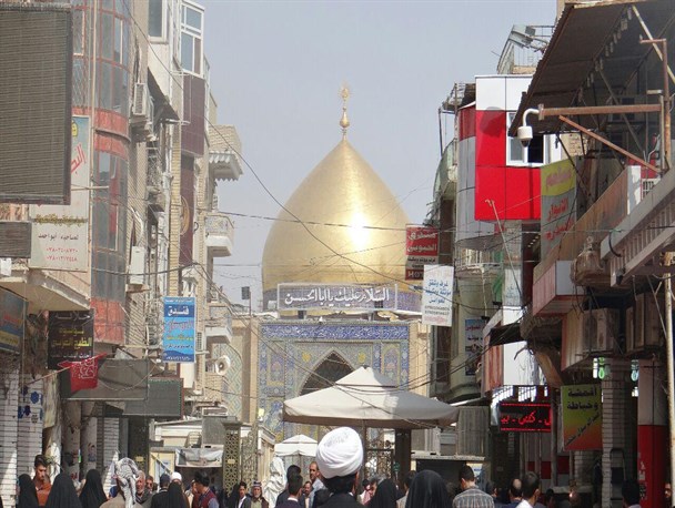 وداع دانشگاهیان لرستان با نجف اشرف/ هنوز نرفته دلتنگ این حرم شده ایم