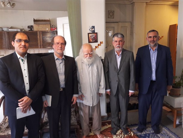 دیدار وزیر ارشاد با محمدرضا حکیمی