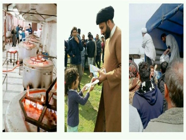 پخت غذای گرم و توزیع محصولات فرهنگی در بین سیل زدگان ادامه دارد