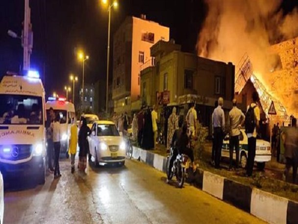 شمار مصدومین حادثه آتش سوزی قشم به هشت نفر رسید