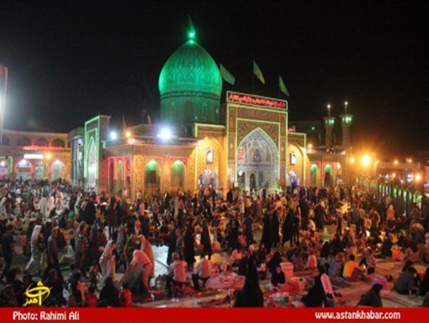 گزارش تصویری افطاری ساده در حرم مطهر سلطان سید جلال الدین اشرف (ع)‎