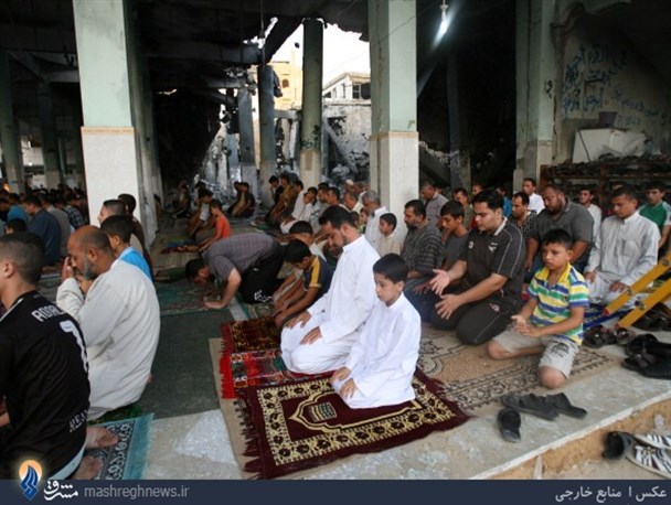 عید سعید فطر در غزه + تصاویر