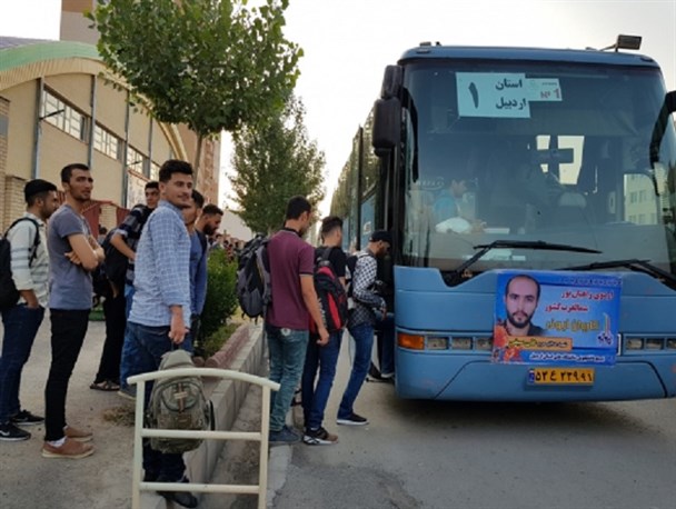 اعزام دانشجویان استان اردبیل به راهیان نور شمالغرب+ تصاویر