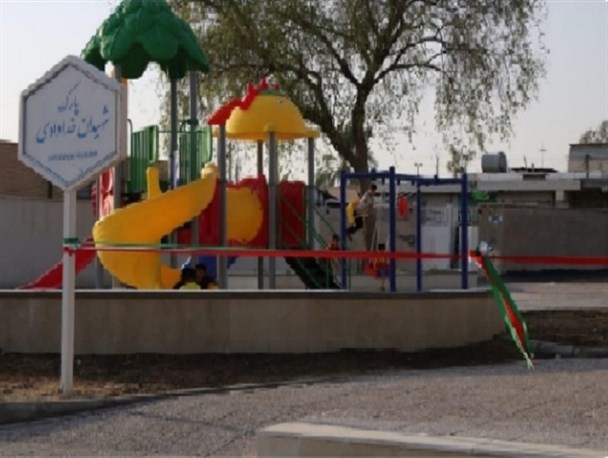 افتتاح پارک شهیدان خدادادی و کلنگ‌زنی دیواره دره‌های فصلی در برازجان