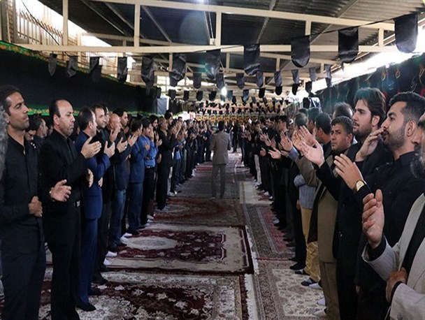 گزارش تصویری از برگزاری مراسم عزاداری امام حسین (ع) در فرمانداری بهارستان