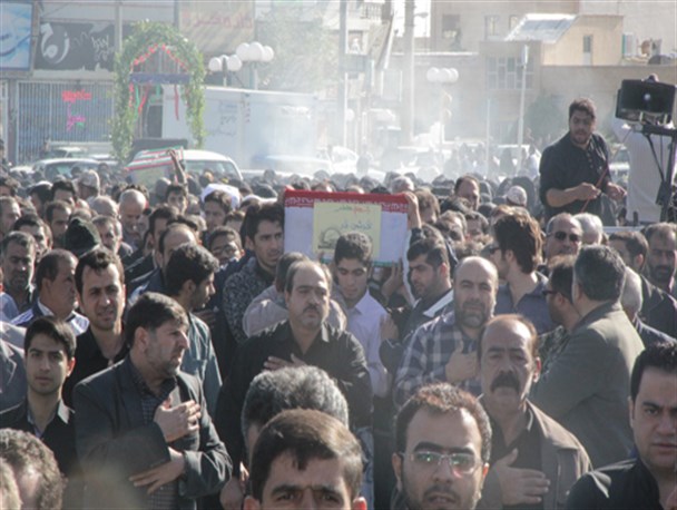 تشییع دو لاله خوشنام  در دامغان