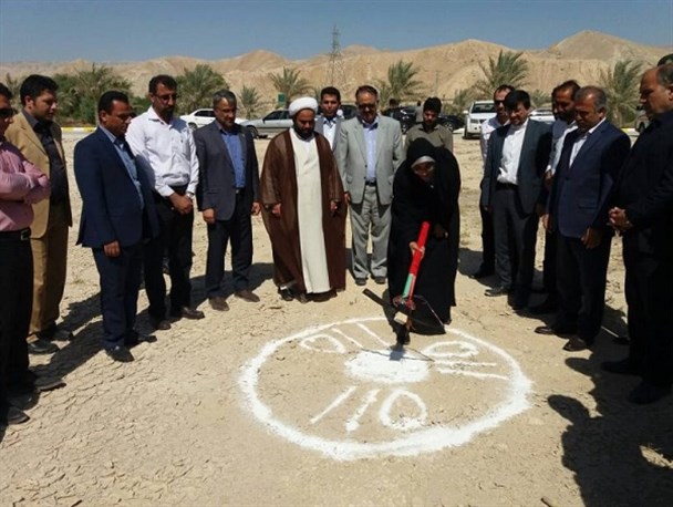مراسم کلنگ زنی ساختمان جدید پایگاه اورژانس جاده ای سیراف + تصویر