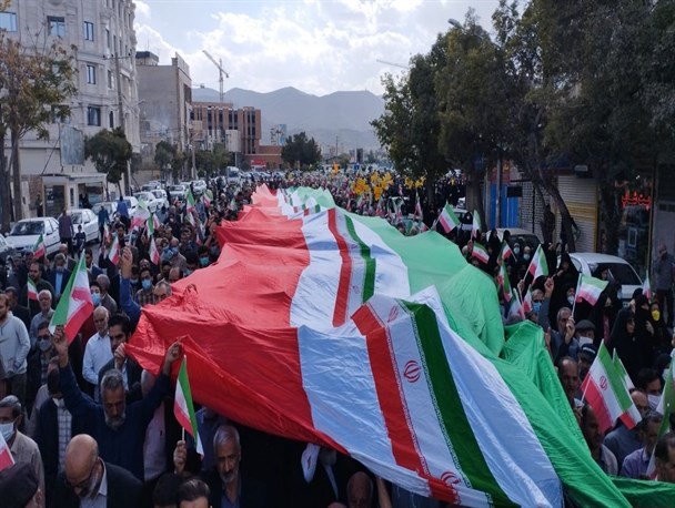 راهپیمایی محکومیت جنایت تروریستی شاهچراغ در اراک