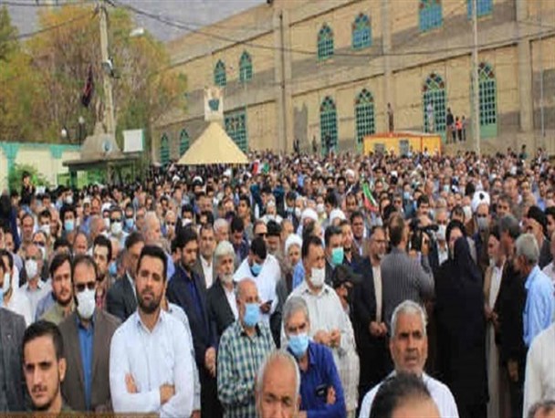 راهپیمایی مردم لرستان در محکومیت حادثه شیراز