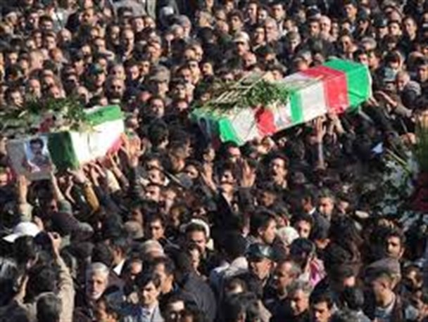 پیکر پاک دو شهید نیروی انتظامی در منطقه سیستان تشییع شد