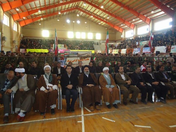 برگزاری گردهمایی بزرگ بسیجیان شهرستان جوانرود