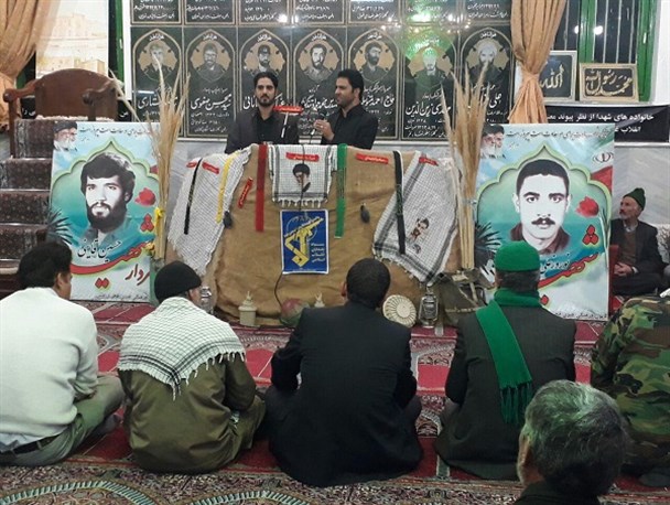 یادواره شهدا "محله درخش" در قهستان برگزار شد/ تصویری