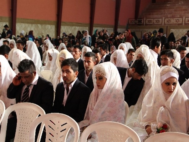 جشن ازدواج آسان ویژه 114 زوج جوان گلستان+ تصاویر