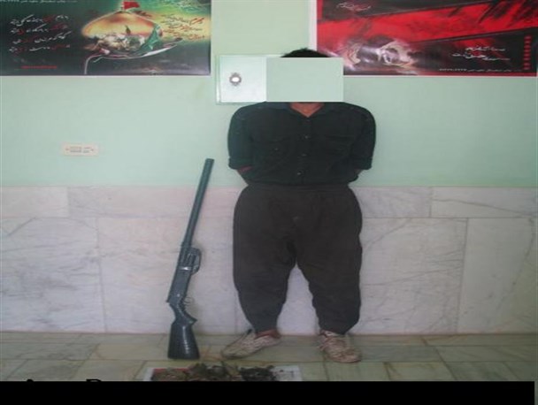 شکارچی غیر مجاز کبک در بانه دستگیر شد