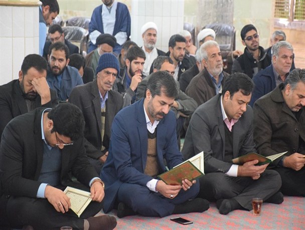 مراسم بزرگداشت ارتحال آیت الله هاشمی شاهرودی در میبد+ عکس