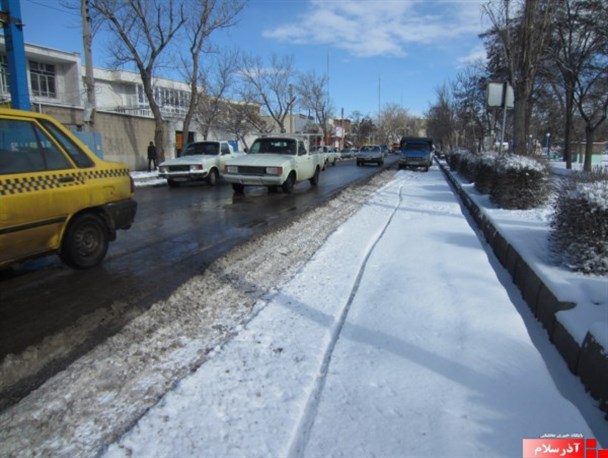بارش برف زمستانی در اردبیل+تصاویر