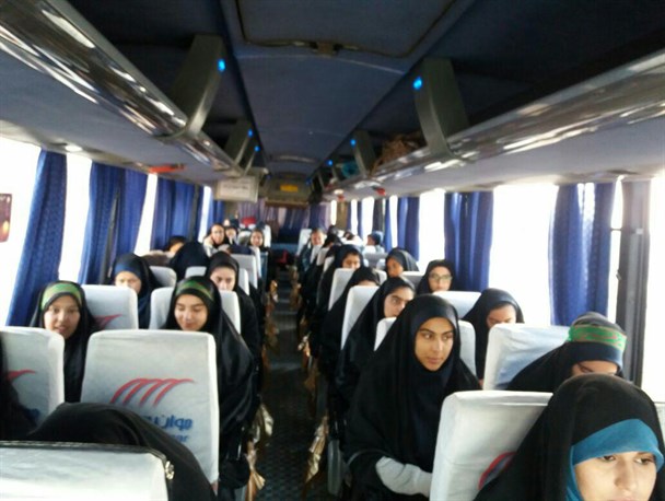اعزام کاروان راهیان نور دختران دانش آموز از پاسارگاد+تصاویر