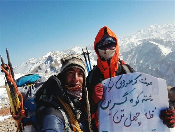 صعود زمستانی کوهنوردان نهاوندی به ارتفاعات گرین+ تصاویر