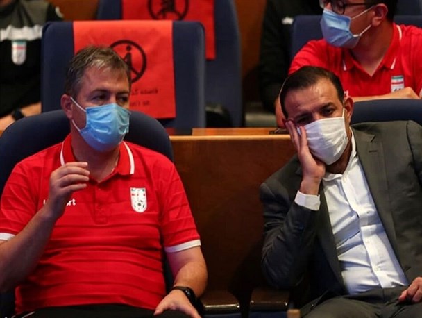 موضع مبهم رئیس فدراسیون فوتبال درباره آینده تیم ملی/ حمایت تلویحی عزیزی‌خادم از اسکوچیچ؛ با تاریخ انقضا؟! + فیلم