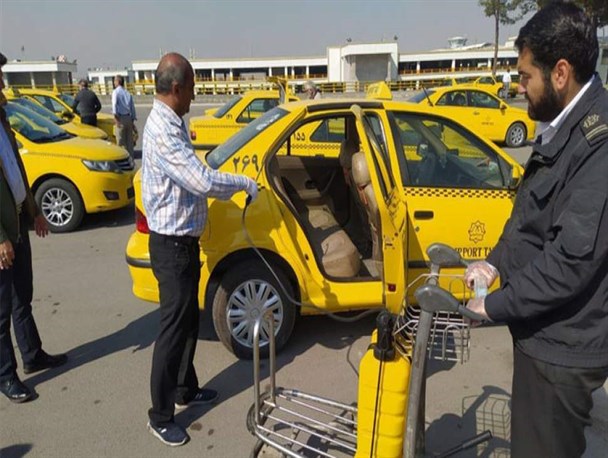 ناوگان تاکسیرانی جویبار ضدعفونی می شوند