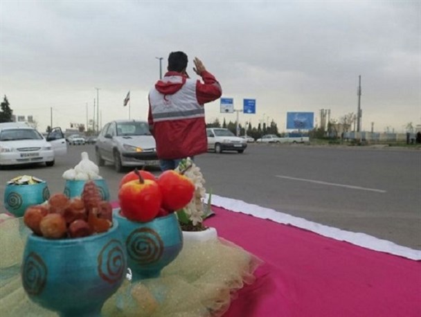2 اصل امدادی و فرهنگی، خدمات ویژه سفر جمعیت هلال احمرساوجبلاغ در نوروز۹۵