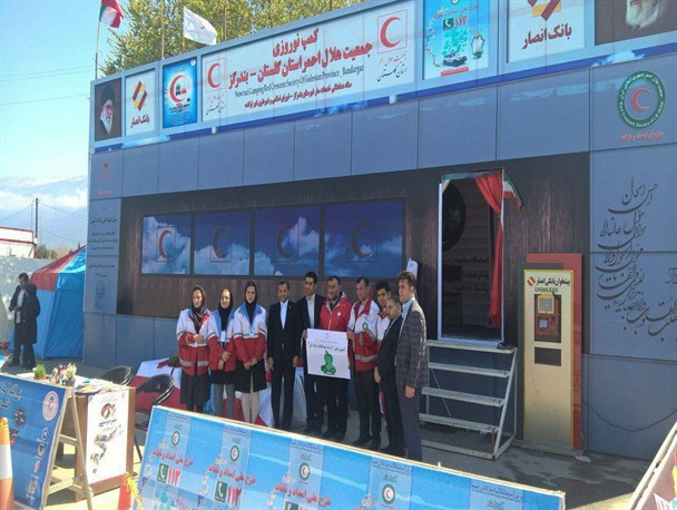 راه اندازی یک دستگاه پیشخوان بانک انصار در کمپ نوروزی غرب گلستان