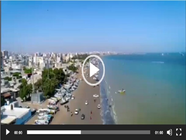 نمایی متفاوت از حضور مسافرین نوروزی در بندرعباس+فیلم