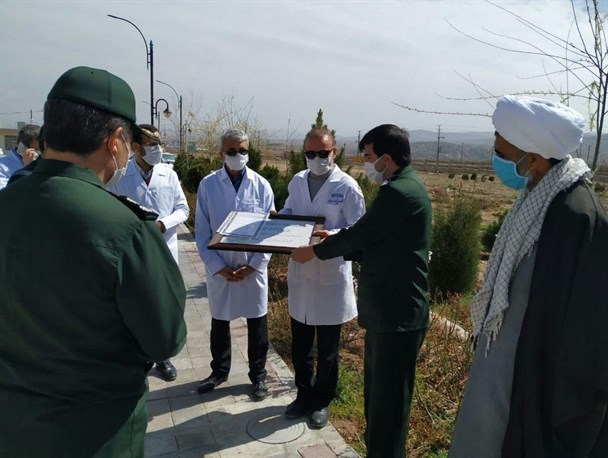 فیلم؛ خداقوت نماینده سپاه استان خراسان شمالی به کادر درمان