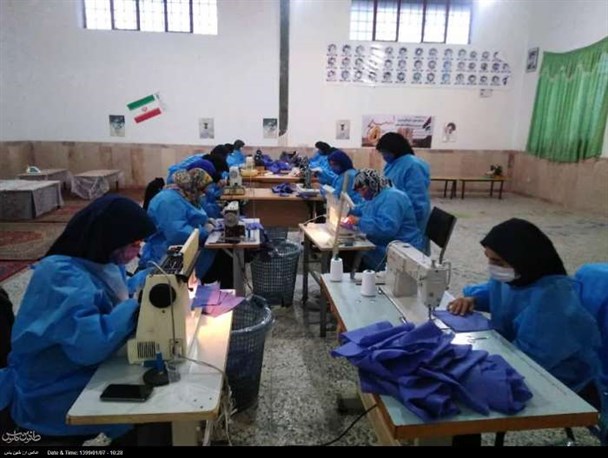 شکوه حضور بانوان بسیجی دیار سردار دل‌ها در مبارزه با کرونا ستودنی است/ بسیج خواهران کرمان یک پارچه علیه کرونا