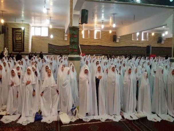 جشن تکلیف ۶۲۰ دانش‌آموز دختر مدارس دماوند برگزار شد+تصاویر