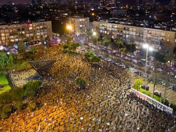 تظاهرات هزاران نفر در فلسطین اشغالی علیه کابینه ائتلافی رژیم صهیونیستی