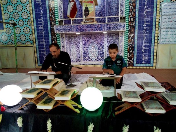 قرائت مناجات امیرالمومنین(ع) در مساجد شهرستان اشتهارد + تصاویر