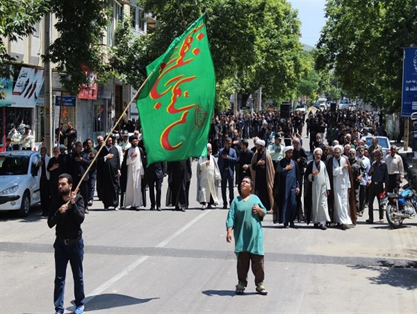مراسم دسته روی روزه داران کلاله در روز شهادت امام علی(ع)