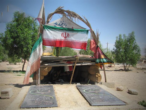 غبار فراموشی بر قبر شهدای گمنام زرین دشت +تصاویر