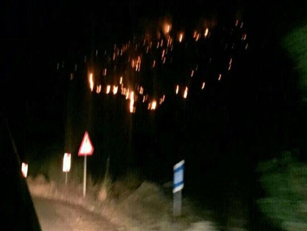 آتش سوزی جنگل های گولک در شهرستان پیرانشهر مهار شد