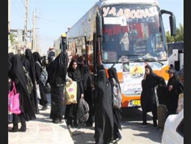 اعزام دانشجویان دختر دانشگاه آزاد بیرجند به مناطق عملیاتی غرب کشور