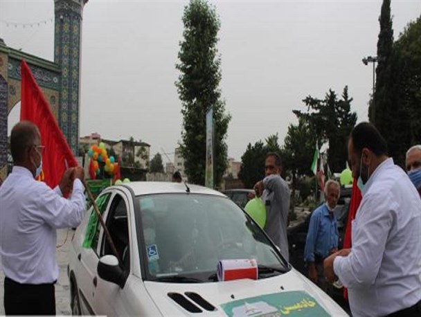کاروان شادی خودرویی غدیر در آمل