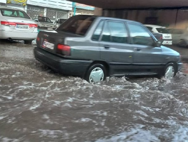 آبگرفتگی در بلوار شھید صدوقی یزد