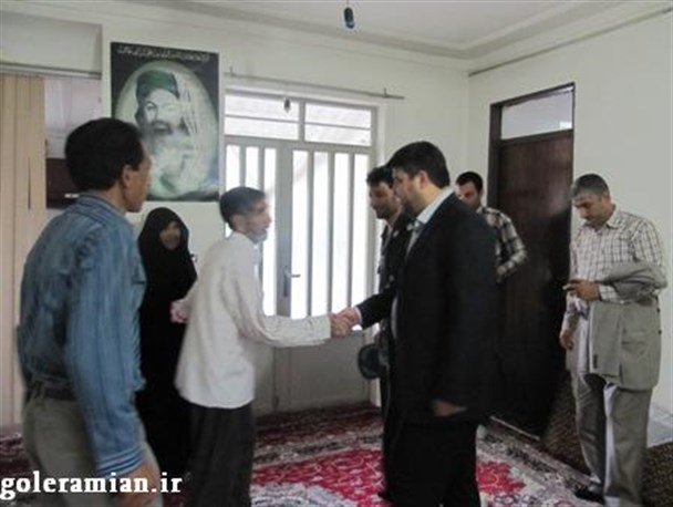 دیدار فرماندار شهرستان رامیان با سه خانواده شهید، جانباز و آزاده