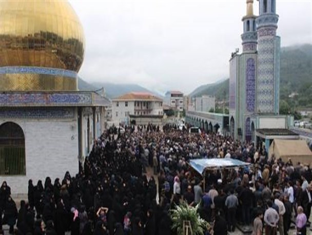 پیکر ابوالشهید حضرت آیت‌الله بابایی(ره) در زادگاهش به خاک سپرده شد +تصاویر