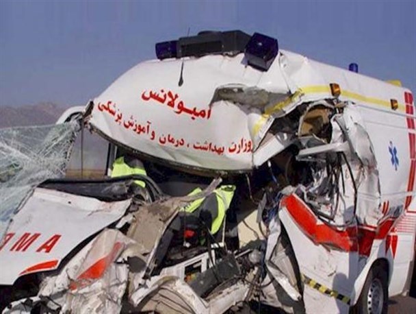 تجاوز به چپ آمبولانس ۵ کشته و مجروح برجای گذاشت