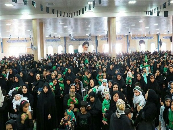 سیزدهمین همایش شیرخوارگان حسینی در دیر برگزار شد