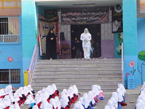 برگزاری کارگاه تئاتر «کودکان محرم» در مدارس باقرشهر + تصاویر