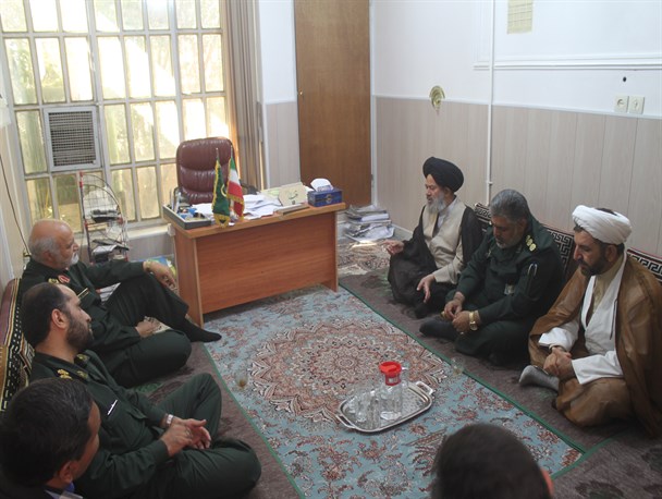 دیدار صمیمی سردار غیاثی با امام جمعه فیروزآباد