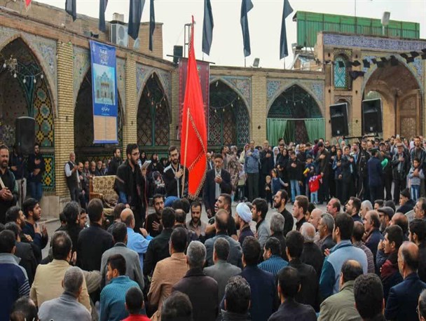 حرکت کاروان عزای شهادت حضرت شمس الشموس در قزوین