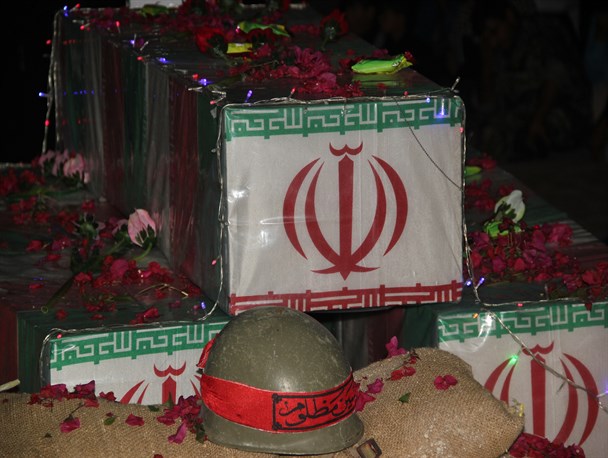 مراسم وداع با 10 شهید گمنام دفاع مقدس+تصاویر