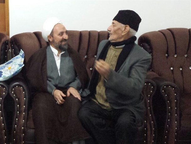 عیادت امام جمعه بیله سوار از مداح پیشکسوت اهل بیت(ع) +تصاویر