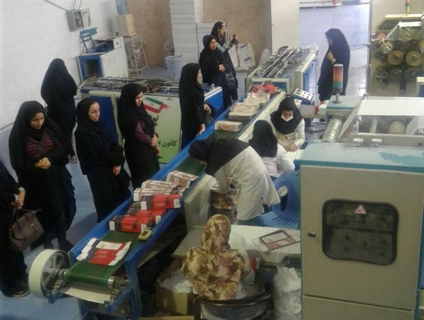 تصاویر/بازدید مهندسین بسیجی از کارخانه دستمال کاغذی