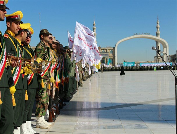 عهد سربازی نیروهای مسلح قم با امام زمان (عج) در مسجد جمکران